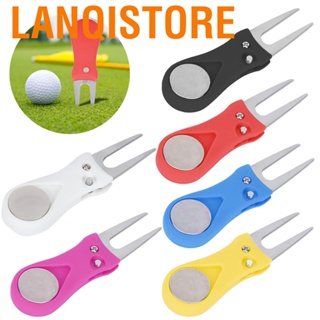 Lanqistore Portable Golf Green Divot Repair Tool Folding Ball Fork Lawn Repairing Golfer Practicing Accessory