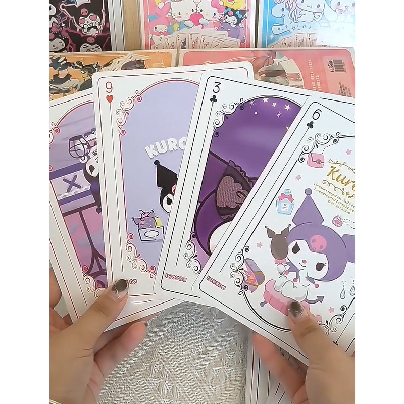 SANRIO ไพ่โป๊กเกอร์ ขนาดใหญ่ ลายการ์ตูนอนิเมะนารูโตะ Kuromi Luffy 56 ชิ้น ราคา ถูกที่สุด ดีลบีเคเค แกลเลอรีภาพที่ 3