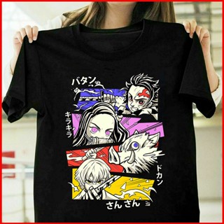 Demon Slayer Kimetsu No Yaiba Anime Manga Unisex T-Shirt Cotton_03