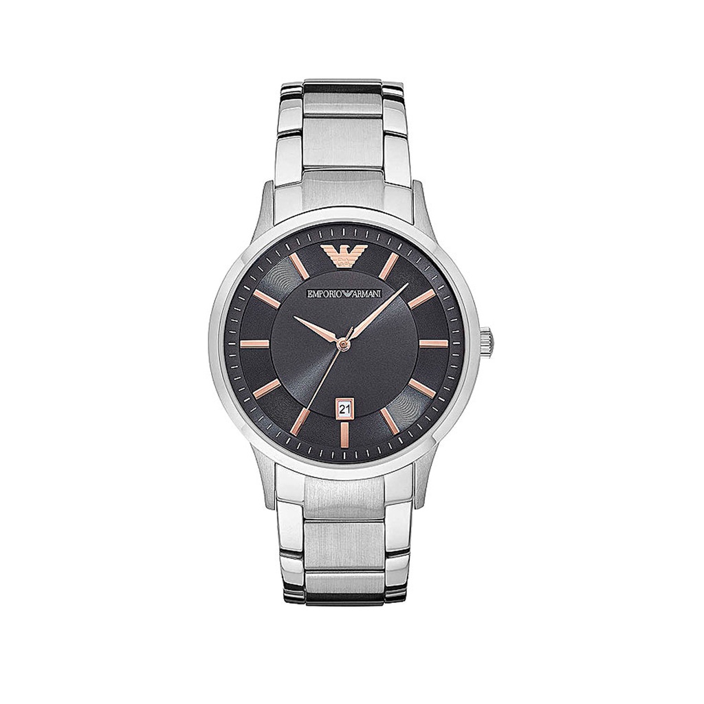 นาฬิกาข้อมือผู้ชาย Emporio Armani Three-Hand Date Stainless Steel Watch AR11179