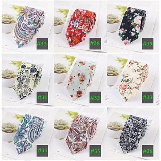 6cm Floral Mens Ties Cotton Neckties Trendy Printing Bow Tie Fashion Arrow Type Formal Business Graduation Wedding Party Neckwear LY