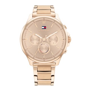 TOMMY HILFIGER รุ่น TH1782453 นาฬิกาข้อมือผู้ชาย สายสแตนเลส สีโรสโกลด์ หน้าปัด 46 มม.