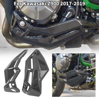 Ultrasupplier ฝาครอบป้องกันด้านล่างเครื่องยนต์ คาร์บอน สําหรับ Kawasaki Z900 2017 2018 2019