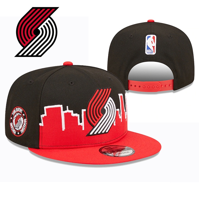 หมวกแก๊ป ผ้าแคนวาส ลาย NBA Portland Trail Blazers สไตล์ฮิปฮอป