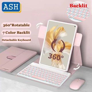 Ash 720° เคสแป้นพิมพ์หนัง หมุนได้ สําหรับ Lenovo Tab P11 Plus J606F J616 P11 Pro J706F J716 P11 2nd 11.5 For Xiaoxin Pad 11.5 10.6 11 นิ้ว
