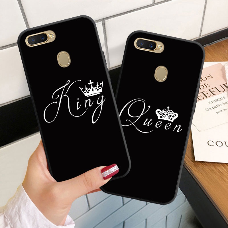 ปลอกสําหรับ OPPO A3 A3S A5S A7 A12 A12E นุ่ม Silicoen เคสโทรศัพท์ฝาครอบ King