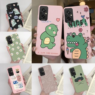 เคสโทรศัพท์มือถือ ซิลิโคนนิ่ม บางมาก ลายการ์ตูนไดโนเสาร์น่ารัก แฟชั่น คุณภาพสูง สําหรับ Xiaomi Redmi 11 Prime 4G Redmi11Prime 4G