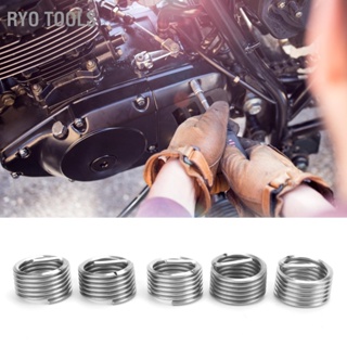 Ryo Tools 5 ชิ้นเกลียวแทรกชายหญิงลดน็อตซ่อมเครื่องมือสปริงสแตนเลส M24x3x1D