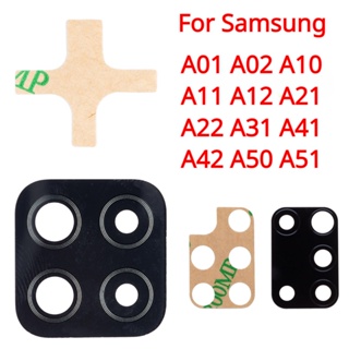 กระจกเลนส์กล้องด้านหลัง พร้อมกาว สําหรับ Samsung Galaxy A01 A02 A11 A31 A41 A51 A71 A40 A70 A10S A20S A30S A50S