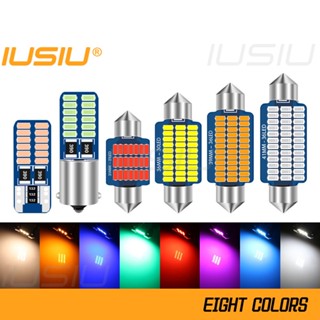 Iusiu หลอดไฟท้ายรถยนต์ LED T10 31 มม. 36 มม. 39 มม. 41 มม. W5W C3W C5W C10W 3014 12v