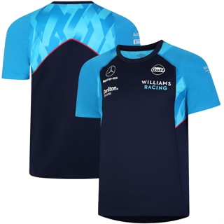 Williams Racing เสื้อกีฬาแขนสั้นลําลอง ลายทีมแข่งขัน F1 แฟชั่นฤดูร้อน สําหรับผู้หญิง และผู้ชาย 2023