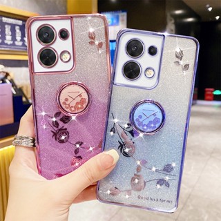 เคสโทรศัพท์มือถือ กันกระแทก พร้อมแหวนขาตั้ง แฟชั่น สําหรับ OPPO Reno9 Reno9 Pro Reno9 Pro+ Reno8 Reno8 Pro Reno8 Pro+