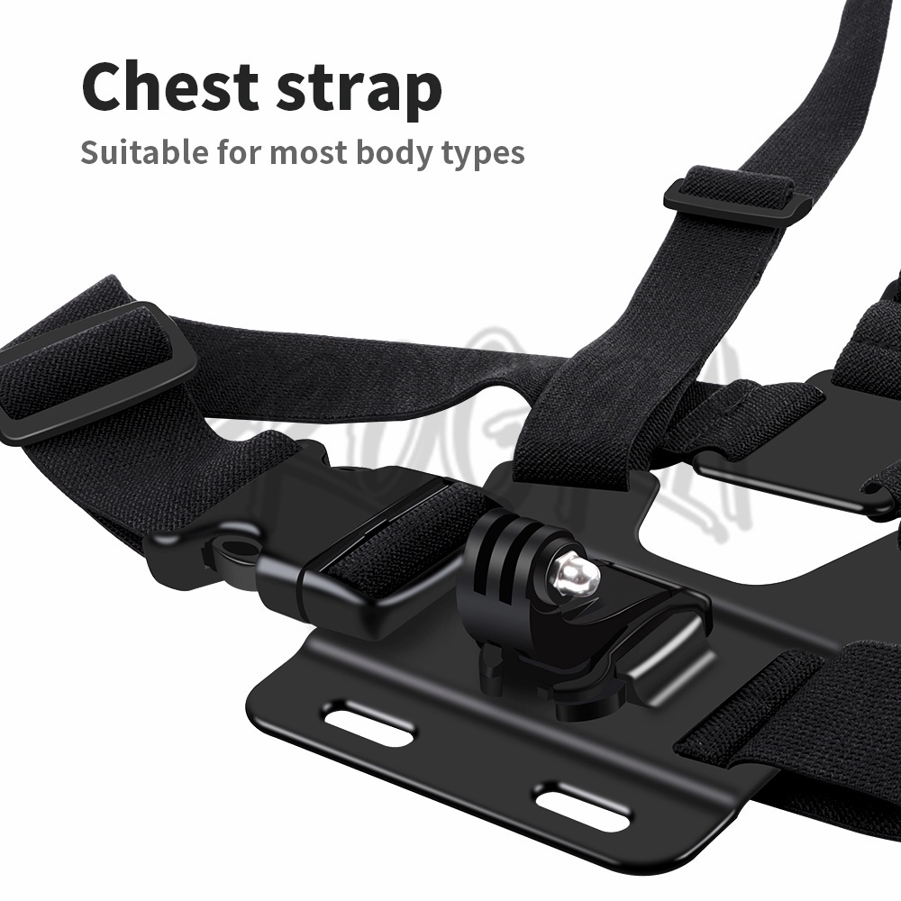 คลิปสายคล้องหน้าอก สำหรับ Camera GoPro Hero Chest Mount Strap สายรัดหน้าอกสำหรับโทรศัพท์มือถือ สายคาดหน้าอก สายรัดหน้าอก