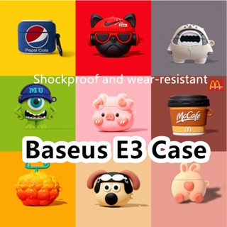 เคสหูฟัง แบบนิ่ม ลายการ์ตูน สําหรับ Baseus E3