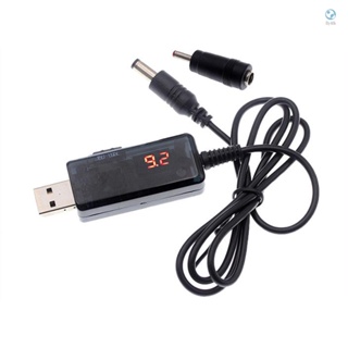 [ใหม่] สายเคเบิลแปลงสเต็ปอัพ USB DC5V เป็น 9V 12V Boost พร้อมแจ็ค DC 5.5x2.1 2.5 มม. 3.5x1.35 มม. สําหรับพัดลมเราเตอร์ ไฟ LED