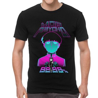 ใหม่ เสื้อยืดแขนสั้นลําลอง ผ้าฝ้าย 100% พิมพ์ลายการ์ตูนมังงะ Mob Psycho สไตล์ฮาราจูกุ แฟชั่นสําหรับผู้ชาย และคู่รักS-5XL