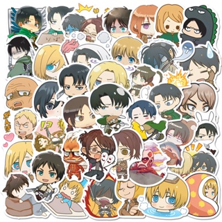 ❉ สติกเกอร์ Q Attack on Titan Series 01 สําหรับติดตกแต่ง ❉ สติกเกอร์แฟชั่น กันน้ํา DIY 50 ชิ้น/เซต