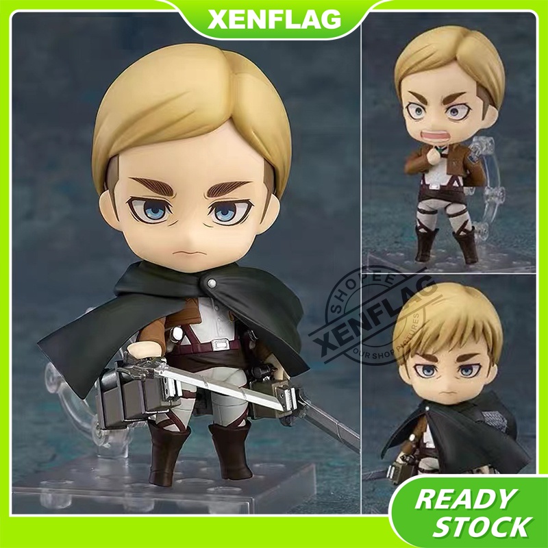 การโจมตี Nendoroid บนไททัน #775 Erwin Smith Action Figure Pvc Collection ของเล่นของขวัญ