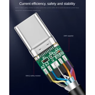 Type-c Data Transfer Cable USB3.2 Gen1 to TypeC Transmission Charge Cable 10Gbps Hard Disk Cable รถ 3A 60W PD Fast สายชาร์จสําหรับแล็ปท็อปโทรศัพท์แท็บเล็ตสวิทช์