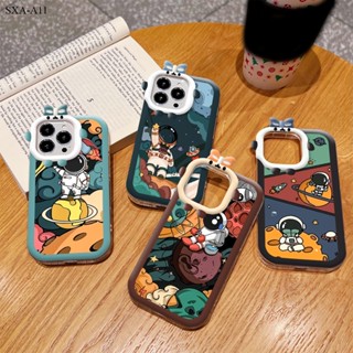 Compatible With Samsung Galaxy A11 A12 A13 4G 5G เคสซัมซุง สำหรับ Case Cartoon Cute Lotso Bear Cartoon Astronaut Pattern Phone Case Full Back Cover Protective Shell Casing