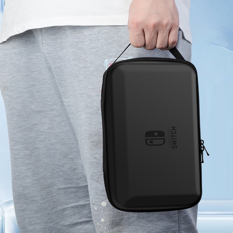 กล่องใส่ Nintendo Switch/Switch OLED Bag กระเป๋าเคส ขนาดใหญ่ จุของได้เยอะ แบบพกพา พร้อมขาตั้ง สําหรับ นินเทนโด