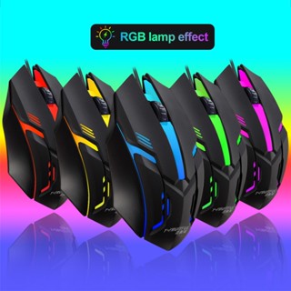 【ส่งไวจากไทย】เมาส์เกมมิ่ง RGB Gaming Mouse ราคาถูกที่สุดราคาถูกที่สุด เมาส์เกมมิ่ง มีไฟ รุ่น