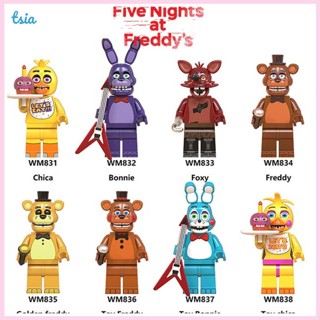 Rx FNAF Series เลโก้เข้ากันได้กับ Fazbear / Bonnie / Chica / Foxy / Freddy ฟิกเกอร์ ขนาดเล็ก สําหรับเด็ก ของเล่นเลโก้