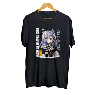 เสื้อยืด ลายอนิเมะ distro infinite vtuber CHIBI VESTIA ZETA - HOLOLIVE ID original 100% combed 30s