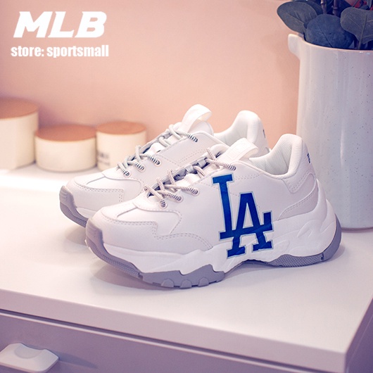 แท้ % MLB BigBall Chunky | NY | LA | BOSTON รองเท้าผ้าใบลำลอง | รองเท้าวิ่งแฟชั่นผู้ชายและผู้หญิง