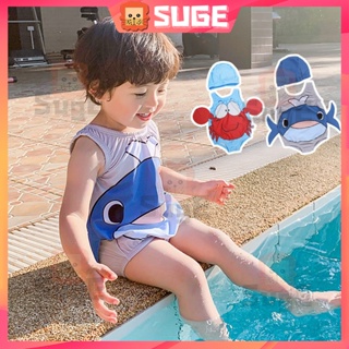 【Suge】ชุดว่ายน้ําวันพีช ลายน่ารัก สําหรับเด็กผู้ชาย