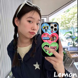 [Lemon] เคสโทรศัพท์มือถือ ซิลิโคนนุ่ม ลายการ์ตูนตํารวจน้อยน่ารัก สีดําวาว สําหรับ iPhone 14 14pro 14plus 14promax 7 8 7plus 8plus 11 12 X XS XR XSMAX 11pro 12pro 11promax 13 13pr