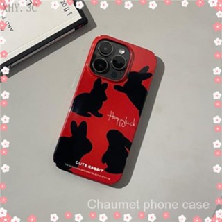 เคสโทรศัพท์มือถือแบบแข็ง กันกระแทก ลายการ์ตูนกระต่าย แวววาว สําหรับ Iphone 13 14promax 11 12