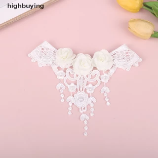 [highbuying] วินเทจ คลาสสิก โกธิค รอยสัก ลูกไม้ โช้กเกอร์ สําหรับผู้หญิง สีดํา คริสตัล จี้ เสน่ห์ ใหม่ พร้อมส่ง