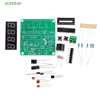 Superaf AT89C2051 ชุดนาฬิกาอิเล็กทรอนิกส์ดิจิทัล 4 บิต DIY