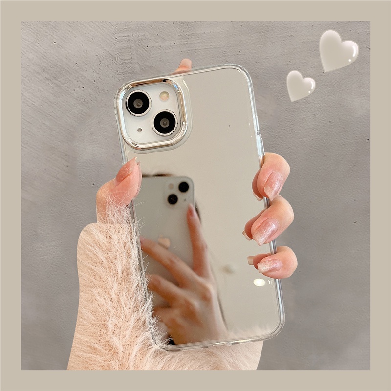 เคสโทรศัพท์ for iPhone 13 11 16 17 pro max Case iPhone 11 14 15  pro max 12 14 pro max 17 Air กระจกเงา รูปสัตว์