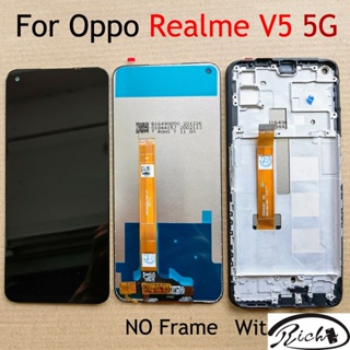 สีดํา 6.5&amp;quot; แผงหน้าจอสัมผัสดิจิทัล LCD สําหรับ Oppo Realme V5 5G RealmeV5