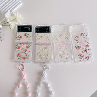 เคสโทรศัพท์มือถือแบบนิ่ม tpu ใส กันกระแทก ลายดอกไม้ ซากุระ สําหรับ Samsung Galaxy Z Flip 4 Z Flip 3 5G Z Flip 3 4