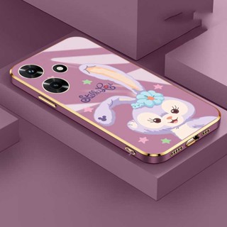 เคสซิลิโคนนิ่ม ทรงสี่เหลี่ยม ลายการ์ตูน Stellalou พร้อมสายคล้อง สําหรับ infinix hot 30 Play 20 Play 5G hot 30 30i 20s 20i