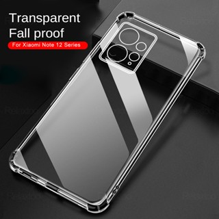 Redmy Note12 4G 5G Case Clear Shockproof Airbags Soft Tpu Back Cover For Xiaomi Redmi Note 12 Pro Plus Pro+ 5G Cover shells