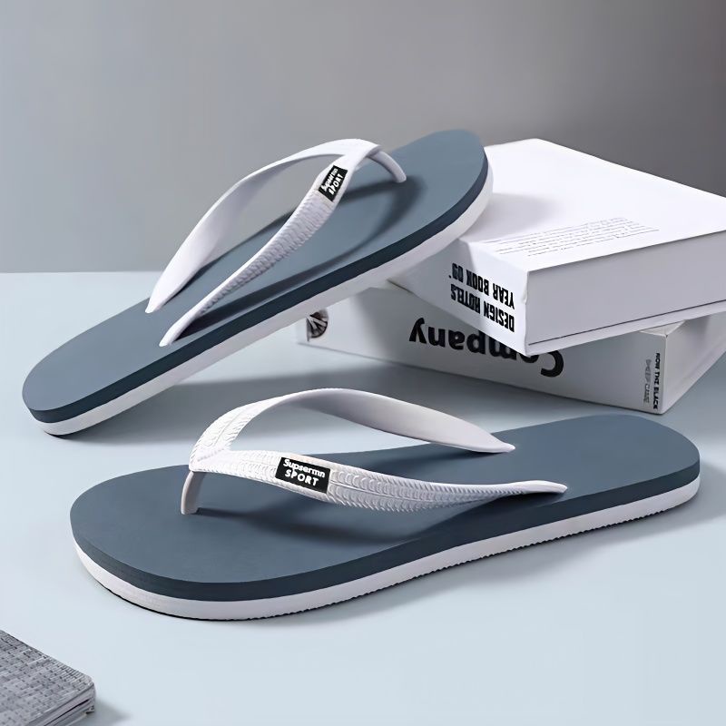 ผู้ชายรองเท้าแตะฤดูร้อน Flip-Flops รองเท้าแตะผู้ชายอินเทรนด์ Anti-Sli