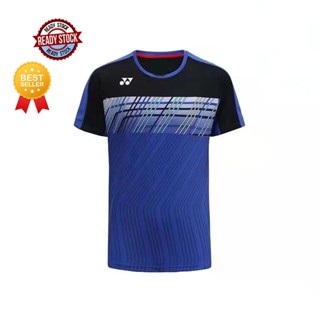 Yonex เสื้อยืด ลายแบดมินตัน เทนนิส ระบายอากาศ สําหรับผู้ชาย