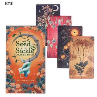 การ์ดไพ่ทาโรต์ KTS The Seed Sickle Oracle Deck สําหรับงานปาร์ตี้