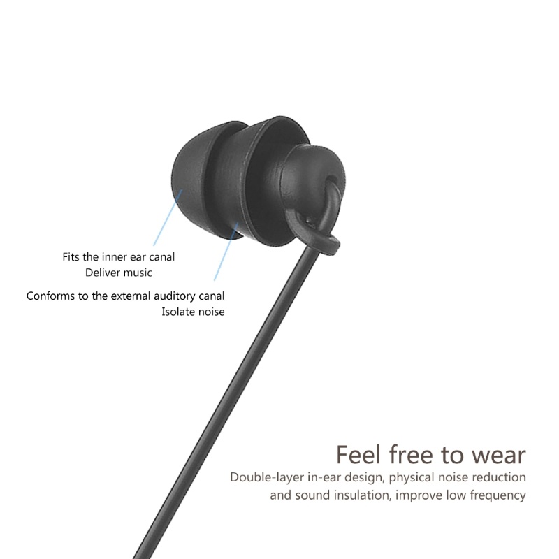 Redbaiaa1 In Ear Single Earbud สไตล์ชุดหูฟัง 3 5 มม.แจ็คหูฟังด้านเดียวหูฟังตัดเสียงรบกวนหูสําหรับ On