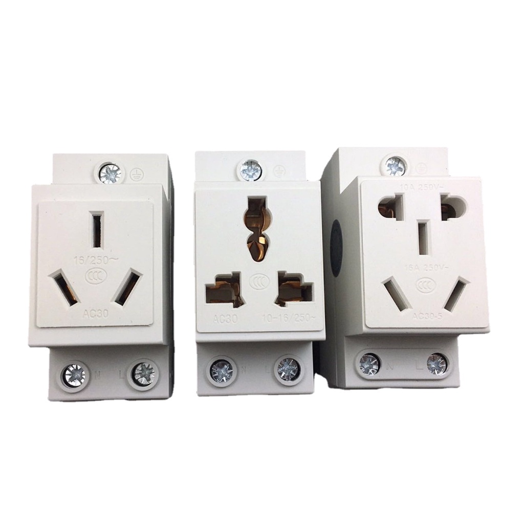 (((3/4/5 รู) ซ็อกเก็ตราง AC30 ซ็อกเก็ตไฟฟ้า โมดูลาร์ ซ็อกเก็ตทองแดง 10/16/25A อเนกประสงค์