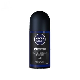 Nivea นีเวีย เมน ดิโอ โรลออน ดีฟ แบล็ค 50 มล. โรลออน ระงับกลิ่นกาย