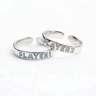 Personalized Game Ring Men and Women New Brazilian Love PLAYER Couples Luminous Ring Tide Nightclub Luminous Finger Ring N