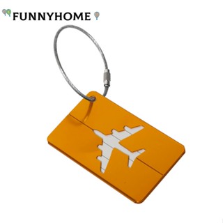 Funnyhome ป้ายแท็กอลูมิเนียมอัลลอยด์ สําหรับติดกระเป๋าเดินทาง Amazon