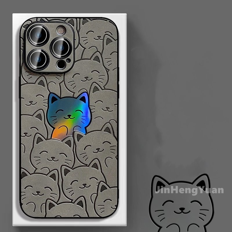 เคสโทรศัพท์มือถือหนัง ป้องกันเลนส์กล้อง ป้องกันลายนิ้วมือ สีสันสดใส สําหรับ IPhone 14 13 12 11 Pro Max 14plus
