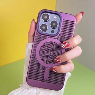 เคสโทรศัพท์มือถือ PC แบบแข็ง ป้องกันกระแทก สีม่วงเข้ม หรูหรา สําหรับ Iphone 14 Pro Max 13 12 Pro Max 14 Pro 13 12 Pro