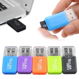 เครื่องอ่านการ์ด Usb 2.0 Micro SD TF ขนาดเล็ก แบบพกพา